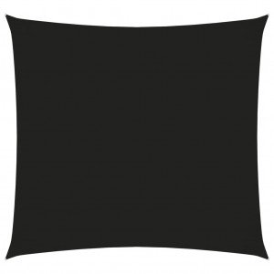 Πανί Σκίασης Τετράγωνο Μαύρο 6 x 6 μ. από Ύφασμα Oxford