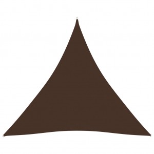 Πανί Σκίασης Τρίγωνο Καφέ 3,6 x 3,6 x 3,6 μ. Ύφασμα Oxford