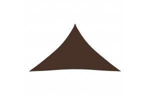 Πανί Σκίασης Τρίγωνο Καφέ 4 x 4 x 5,8 μ. από Ύφασμα Oxford