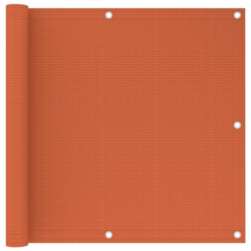 Διαχωριστικό Βεράντας Πορτοκαλί 90 x 500 εκ. από HDPE
