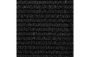 Διαχωριστικό Βεράντας Μαύρο 120 x 500 εκ. από HDPE