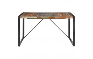 Τραπέζι από Μασίφ ανακυκλωμένο ξύλο 140x140x75 εκ