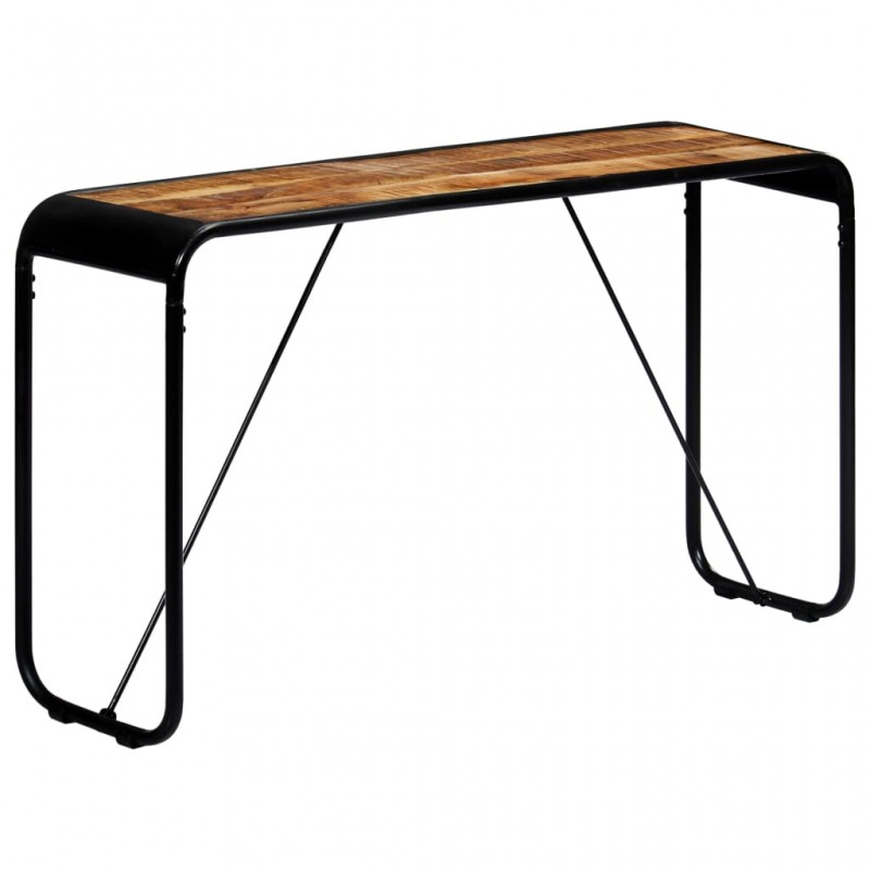 Τραπέζι Κονσόλα 140x35x76 εκ. από Μασίφ Ακατέργαστο Ξύλο Μάνγκο