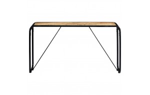  Τραπέζι Κονσόλα 140x35x76 εκ. από Μασίφ Ακατέργαστο Ξύλο Μάνγκο