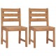 Καρέκλες Κήπου 2 τεμ. από Μασίφ Ξύλο Teak