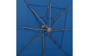 Ομπρέλα 4 Επιπέδων Αζούρ Μπλε 250 x 250 εκ. με Ιστό Αλουμινίου