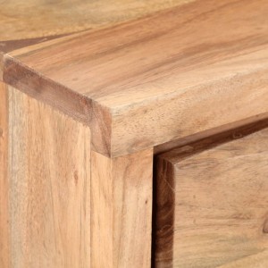Τραπέζι Κονσόλα Live Edge 100x35x76 εκ. από Μασίφ Ξύλο Ακακίας
