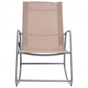 Καρέκλα Κουνιστή Κήπου Taupe 95 x 54 x 85 εκ. από Textilene