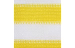 Διαχωριστικό βεράντας κίτρινο / λευκό 75 x 300 εκ. Από hdpe