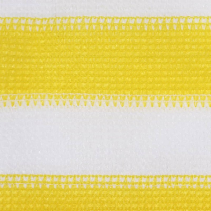 Διαχωριστικό βεράντας κίτρινο / λευκό 75 x 300 εκ. Από hdpe