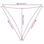 Πανί Σκίασης Ανθρακί 4 x 4 x 4 μ. από HDPE 160 γρ/μ²