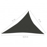 Πανί Σκίασης Ανθρακί 4 x 5 x 6,8 μ. από HDPE 160 γρ./μ²