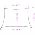 Πανί Σκίασης Κρεμ 4 x 5 x 3 μ. από HDPE 160 γρ./μ²