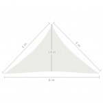 Πανί Σκίασης Λευκό 5 x 5 x 6 μ. από HDPE 160 γρ./μ²