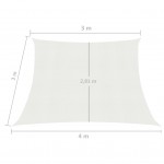 Πανί Σκίασης Λευκό 3 x 4 x 3 μ. από HDPE 160 γρ./μ²