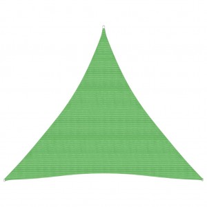Πανί Σκίασης Ανοιχτό Πράσινο 3,6 x 3,6 x 3,6 μ. από HDPE 160 γρ./μ²