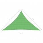 Πανί Σκίασης Ανοιχτό Πράσινο 4 x 4 x 5,8 μ. από HDPE 160 γρ./μ²