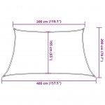 Πανί Σκίασης Τερακότα 3 x 4 x 2 μ. από HDPE 160 γρ./μ²