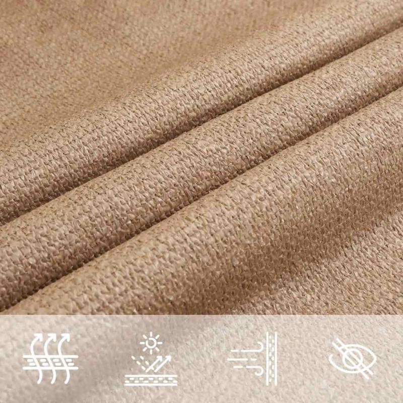 Πανί Σκίασης Taupe 3 x 4 x 5 μ. από HDPE 160 γρ./μ²