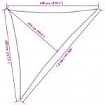 Πανί Σκίασης Taupe 3 x 4 x 5 μ. από HDPE 160 γρ./μ²