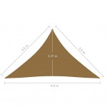 Πανί Σκίασης Taupe 3,5 x 3,5 x 4,9 μ. από HDPE 160 γρ./μ²