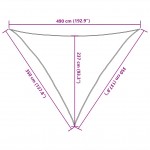 Πανί Σκίασης Taupe 3,5 x 3,5 x 4,9 μ. από HDPE 160 γρ./μ²
