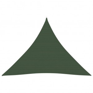 Πανί Σκίασης Σκούρο Πράσινο 3,6 x 3,6 x 3,6 μ. από HDPE 160 γρ./μ²