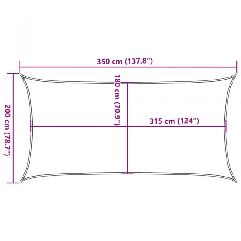 Πανί Σκίασης Μαύρο 2 x 3,5 μ. από HDPE 160 γρ./μ² Πανί Σκίασης Μαύρο 2 x 3,5 μ. από HDPE 160 γρ./μ²