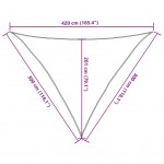Πανί Σκίασης Μαύρο 3 x 3 x 4,2 μ. από HDPE 160 γρ./μ²
