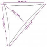 Πανί Σκίασης Μαύρο 3 x 4 x 5 μ. από HDPE 160 γρ./μ²