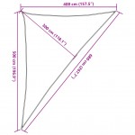 Πανί Σκίασης Μαύρο 4 x 5 x 6,8 μ. από HDPE 160 γρ./μ²