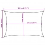 Πανί Σκίασης Καφέ 2,5 x 3,5 μ. από HDPE 160 γρ./μ² Πανί Σκίασης Καφέ 2,5 x 3,5 μ. από HDPE 160 γρ./μ²
