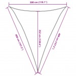 Πανί Σκίασης Καφέ 3 x 4 x 4 μ. από HDPE 160 γρ./μ²