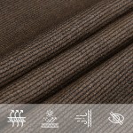 Πανί Σκίασης Καφέ 4 x 4 x 5,8 μ. από HDPE 160 γρ./μ²