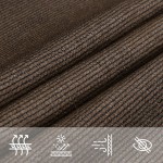 Πανί Σκίασης Καφέ 4 x 5 x 5 μ. από HDPE 160 γρ./μ²