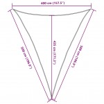 Πανί Σκίασης Καφέ 4 x 5 x 5 μ. από HDPE 160 γρ./μ²