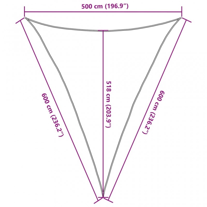 Πανί Σκίασης Καφέ 5 x 6 x 6 μ. από HDPE 160 γρ./μ² Πανί Σκίασης Καφέ 5 x 6 x 6 μ. από HDPE 160 γρ./μ²
