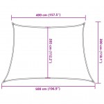Πανί Σκίασης Καφέ 4 x 5 x 3 μ. από HDPE 160 γρ./μ²