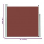 Σκίαστρο Πλαϊνό Συρόμενο Βεράντας Καφέ 170 x 300 εκ.