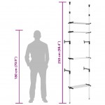 Σύστημα ανοιχτής ντουλάπας τηλεσκοπικό με ράφια αλουμινίου