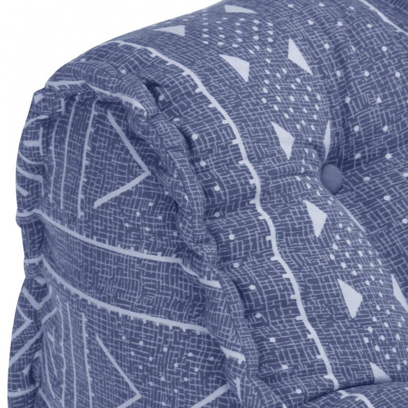 Κάθισμα πουφ αρθρωτό σε indigo απόχρωση υφασμάτινο 60x70x76 εκ