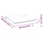 Μαξιλάρια Καρέκλας Κήπου 4 τεμ. Μπλε 50 x 50 x 4 εκ. Υφασμάτινα