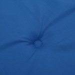 Μαξιλάρια Καρέκλας Κήπου 4 τεμ. Μπλε Ρουά 50x50x4εκ. Υφασμάτινα