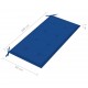 Μαξιλάρι για παγκάκι καναπέ Κήπου Μπλε Ρουά 100x50x4 εκ. Υφασμάτινο