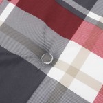 Μαξιλάρι για παγκάκι καναπέ Κήπου Κόκκινο Καρό 180x50x4 εκ. Υφασμάτινο