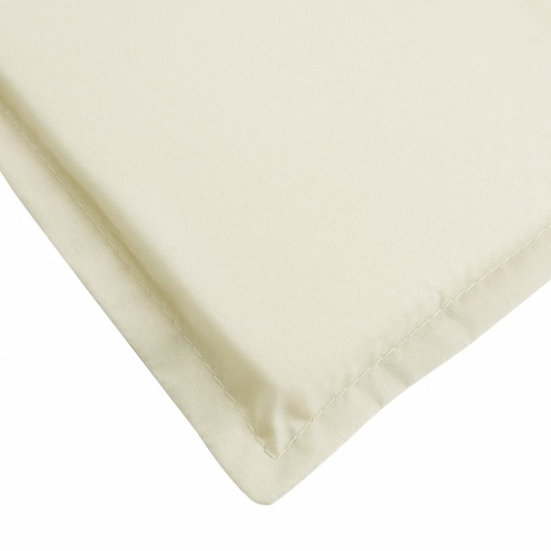 Μαξιλάρι ξαπλώστρας κρεμ υφασμάτινο 60x200x3 εκ