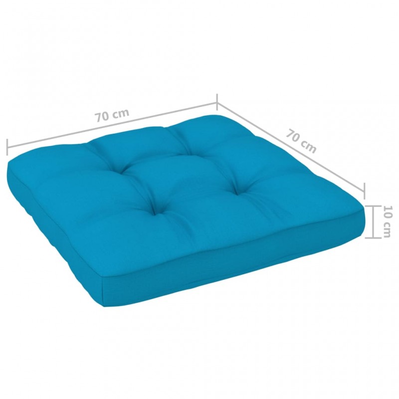 Μαξιλάρι καναπέ μπλε 70x70x10 εκ