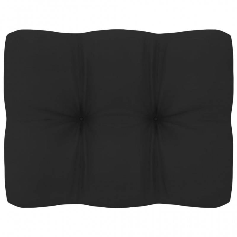 Μαξιλάρι καναπέ μαύρο 50x40x10 εκ