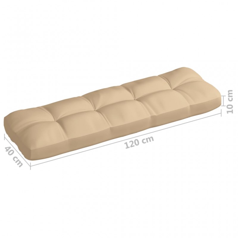 Μαξιλάρι καναπέ μπεζ 120x40x12 εκ