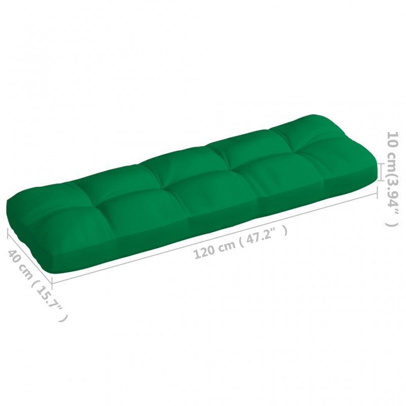 Μαξιλάρι καναπέ πράσινο 120x40x12 εκ